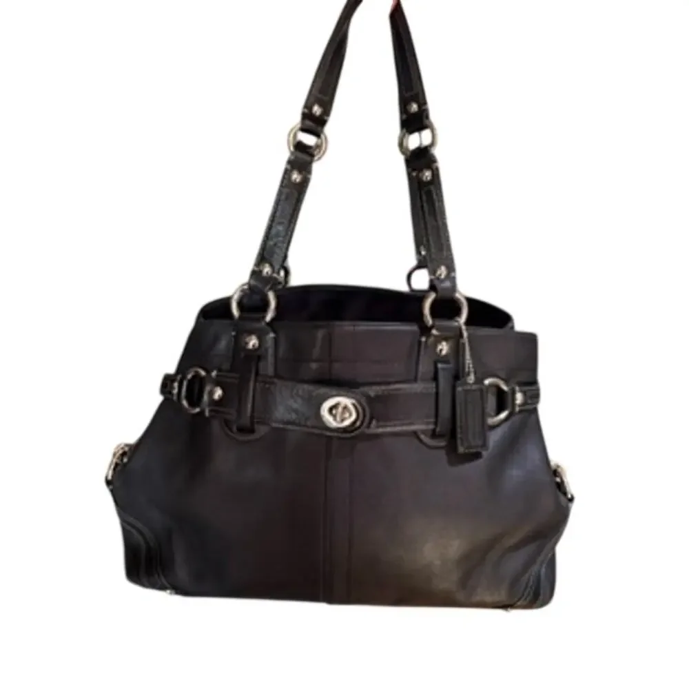 Coach Fabulous 2008 Carly Black Leather Satchel*Wonderful condition